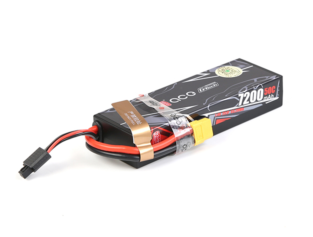 63055 格氏ACE-7200mAh-50C-7.4V-2S1P锂电池(G-TECH平衡充插头)(标配XT60插头)